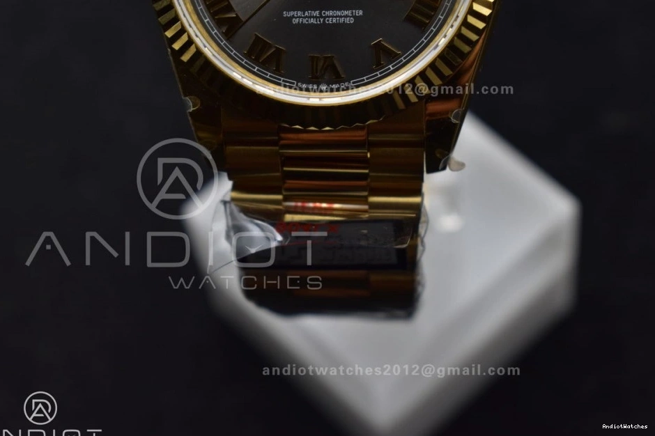 Roman with SportInspired YG on Bracelet vr3255 Edition President QF Marker Grey Weight) 700 904L V5 Dial 36 Steel DayDate (Gain Best 0913